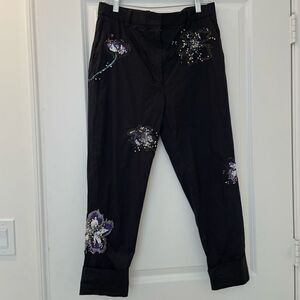 3.1 Phillip Lim Cropped Embroidered Pants size 6